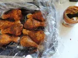 Etape 1 - Pilon de poulet mariné et pommes de terre au four au poivre