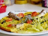 Etape 2 - Omelette aux tomates, olives et sardines