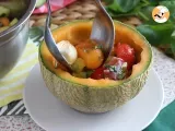 Etape 4 - Salade de melon dans un melon
