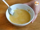 Etape 3 - Omelette au poivron et courgette