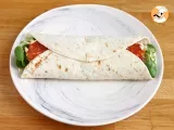 Etape 4 - Sandwich wrap au chorizo, avocat et tomates