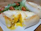 Etape 10 - Les egg boats jambon fromage