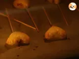 Etape 7 - Coeurs feuilletés extra croustillants pie pops à la framboise et chocolat