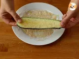 Etape 2 - Roulés de courgettes au four au jambon et au fromage