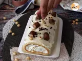 Etape 11 - Roulé facile goût Kinder Bueno, parfait comme gâteau d'anniversaire ou comme bûche pour Noël!