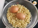 Etape 3 - Coquillettes aux œufs à la coque