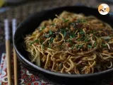Etape 6 - Wok de nouilles chinoises (légumes et protéines de soja texturées)