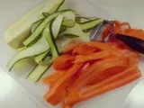 Etape 4 - Tarte fine aux roses de légumes et jambon