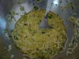 Etape 2 - Galette de spaghettis croquants au basilic