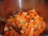 Etape 2 - Potage carottes/patates douces aux poireaux