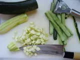 Etape 1 - Salade de Fond d'Artichaud et Courgette Crue