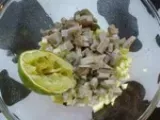 Etape 3 - Salade de Fond d'Artichaud et Courgette Crue