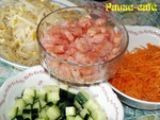 Etape 3 - Salade de crevettes à l'aigre douce à la façon de Sahten