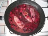 Etape 4 - Aiguillettes de canard aux fruits rouges et leur coulis de framboise