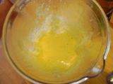 Etape 4 - Crumble de crème de courgette au chèvre