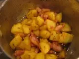 Etape 2 - Aumonière de pommes au curry, chèvre frais au thym.