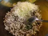 Etape 5 - Chou farçi au riz et lentilles