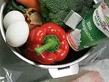 Etape 1 - Wok de lotte aux légumes & sabayon de Curry
