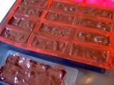 Etape 5 - Bouchées de chocolat aux pistaches, amandes et noisettes grillées