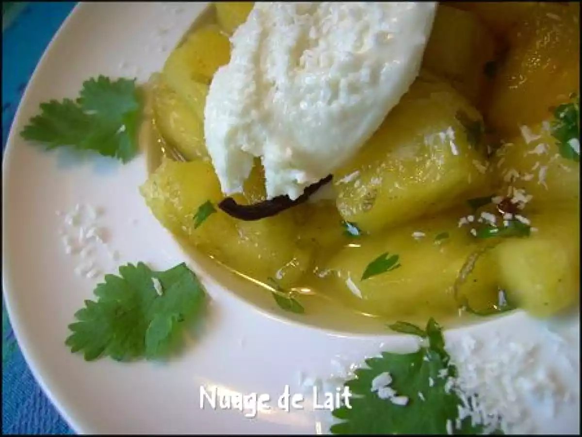 1 Dessert rafraichissant à l'Ananas et 7 diamants à distribuer