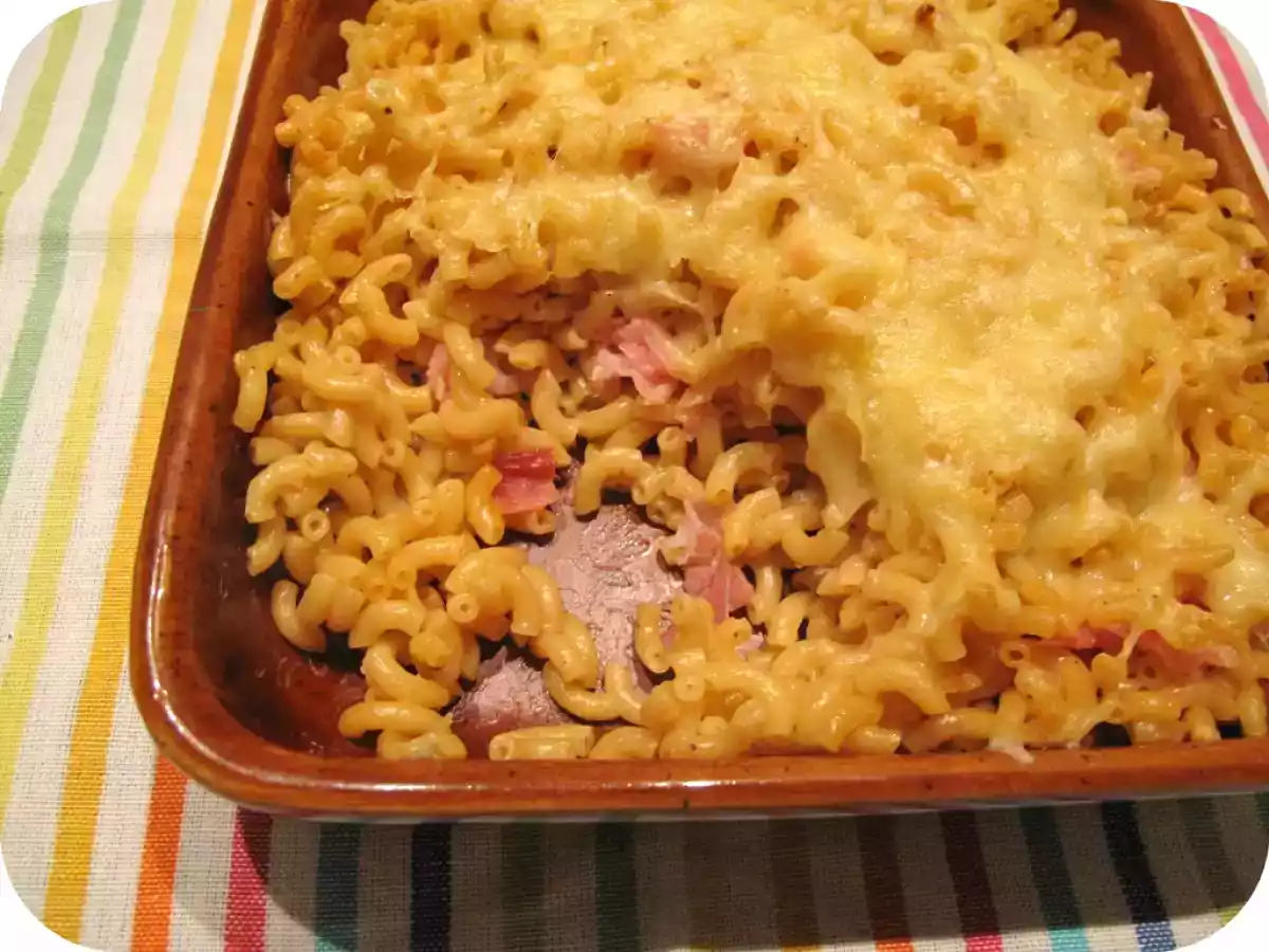 100% régression: gratin de coquillettes