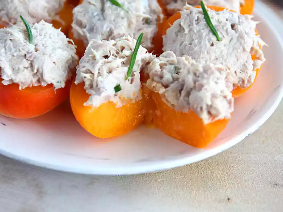 Abricots farcis au thon et romarin - photo 3