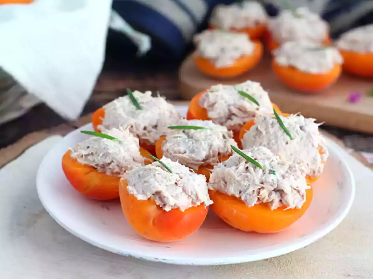 Abricots farcis au thon et romarin - photo 2