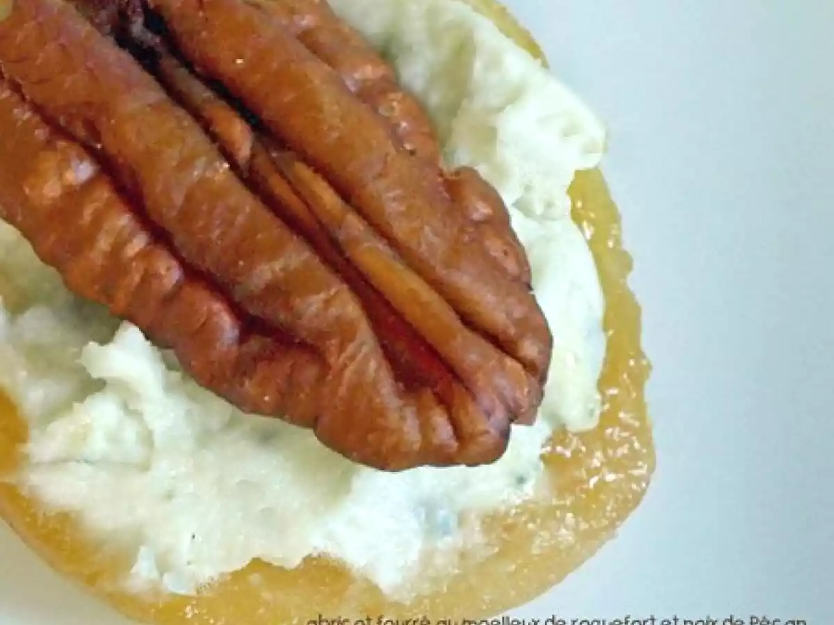 Abricots moelleux au roquefort et au noix, amuse-bouche trop facile - photo 2