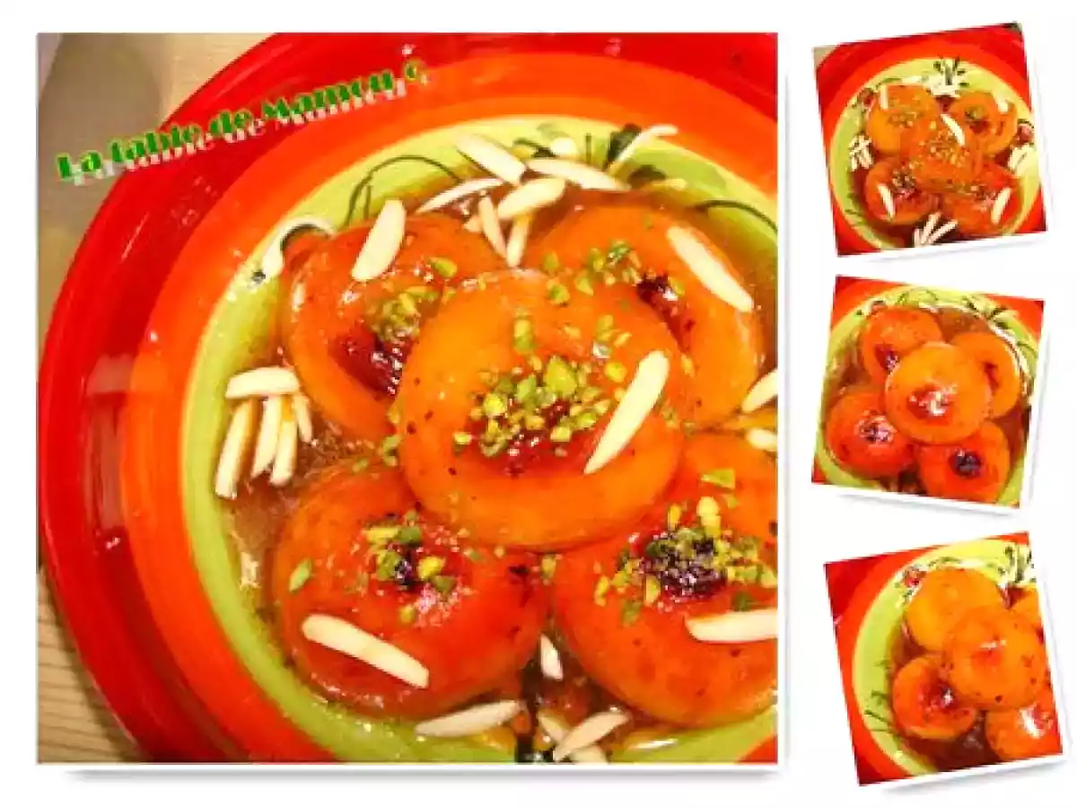 Abricots rôtis au sirop d'orgeat