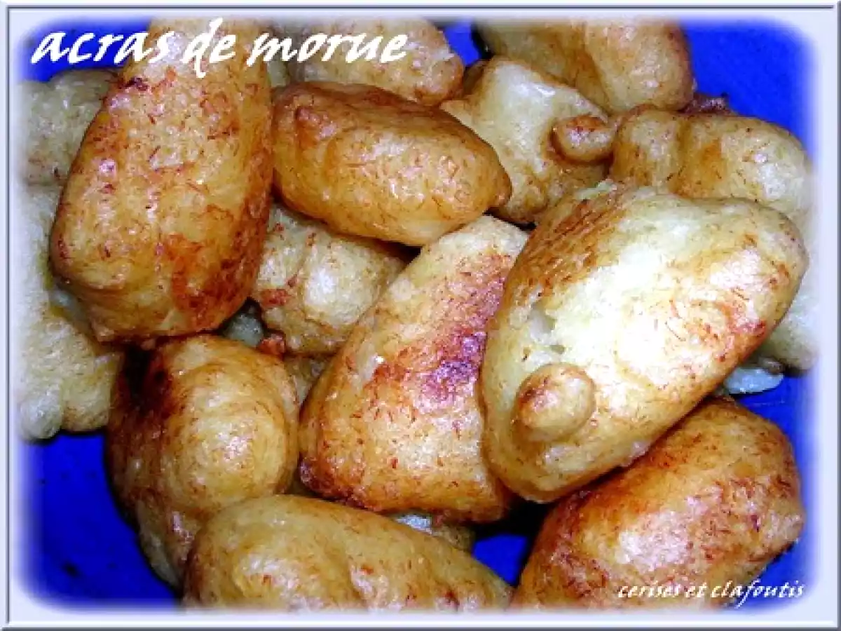 ACRAS DE MORUE (recette Babette FUZELLIER )