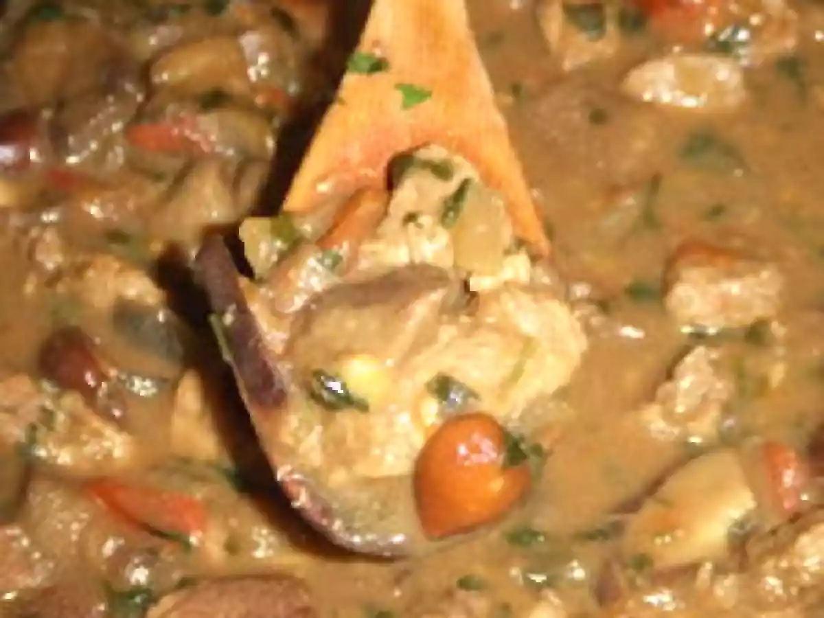 Agneau au miel et aux champignons