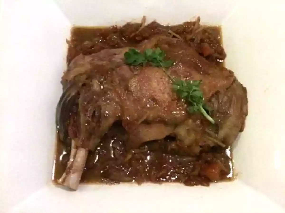 Agneau confit à l'indienne