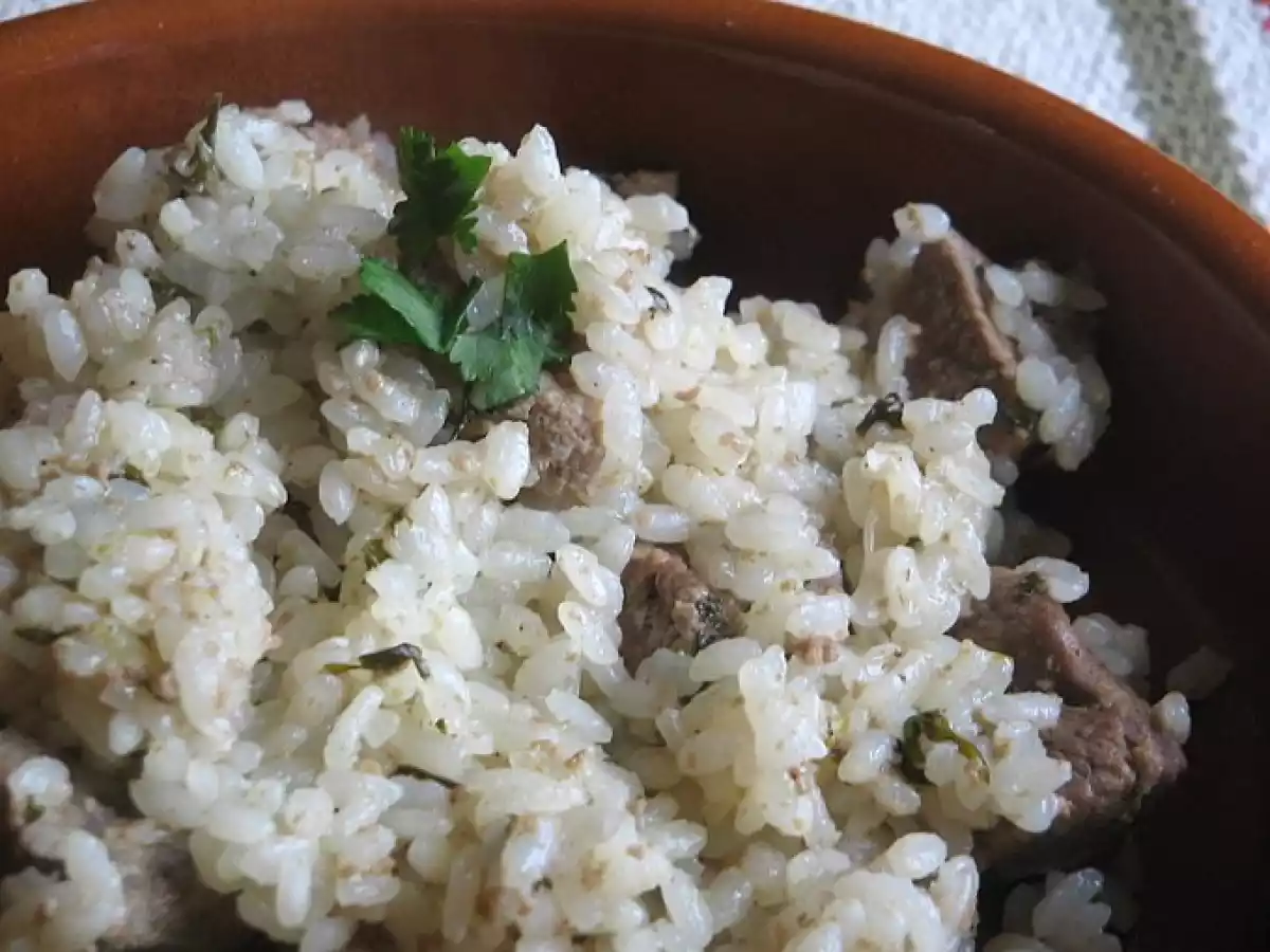 Agneau et riz, Sauce tari