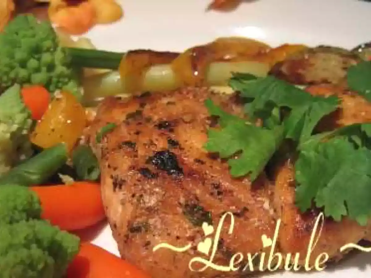 Aiglefin au miel, cumin, coriandre et vinaigre xérès