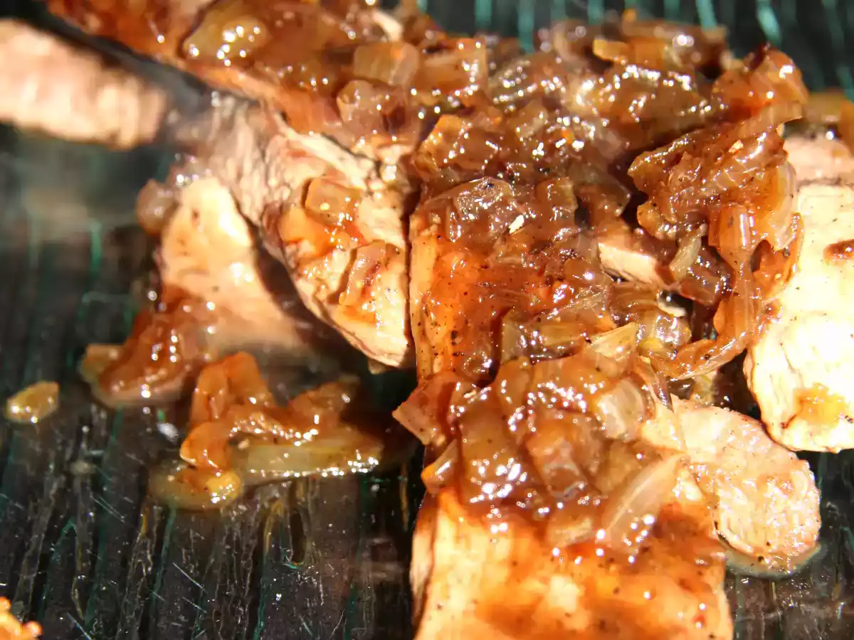 Aiguillettes de canard au miel