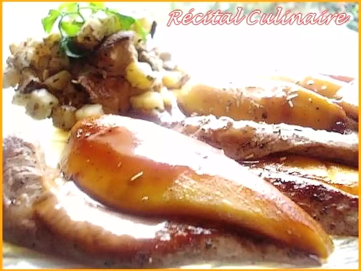 Aiguillettes de canard aux mangues