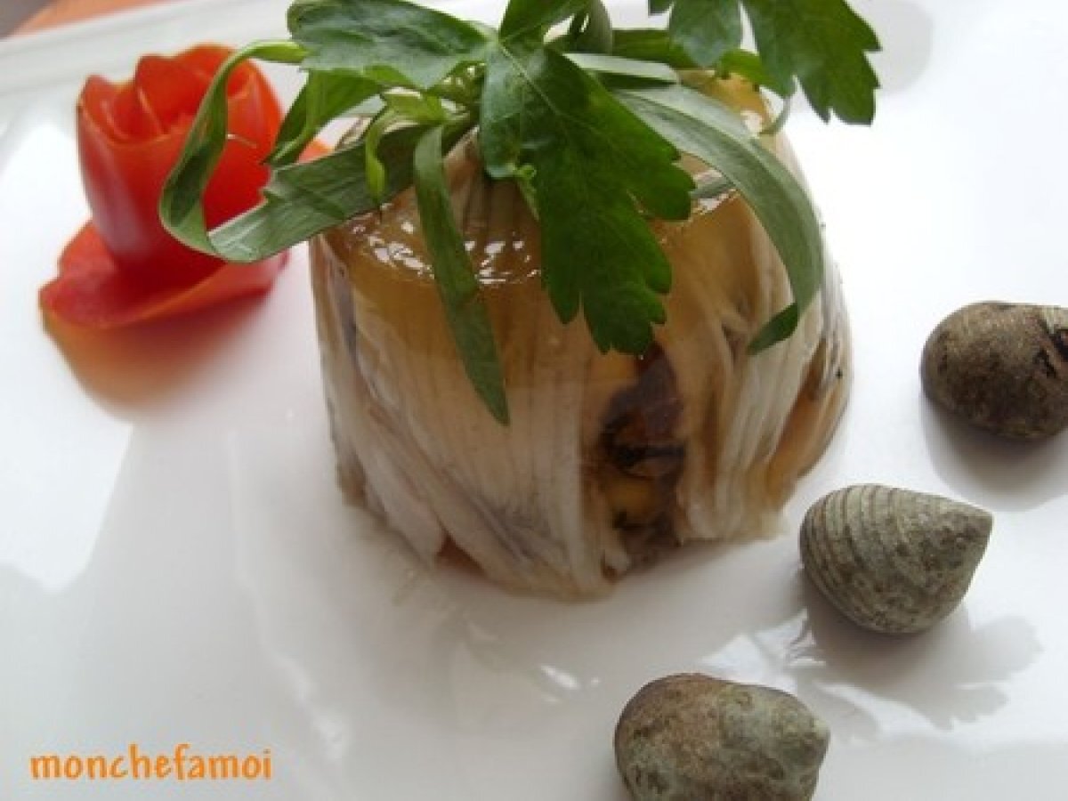 Aile de raie en gelée à l' estragon, aux bigorneaux Recette Ptitchef