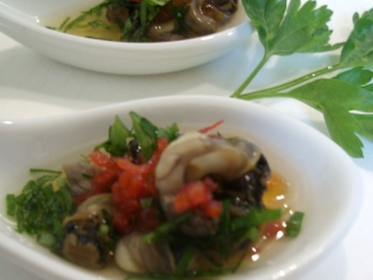 Aile de raie en gelée à l' estragon, aux bigorneaux Recette Ptitchef