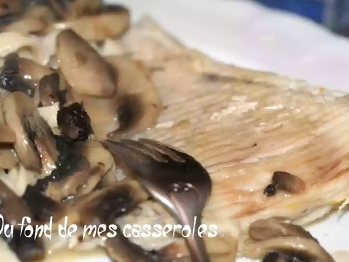 Aile de raie sauce orange et gingembre