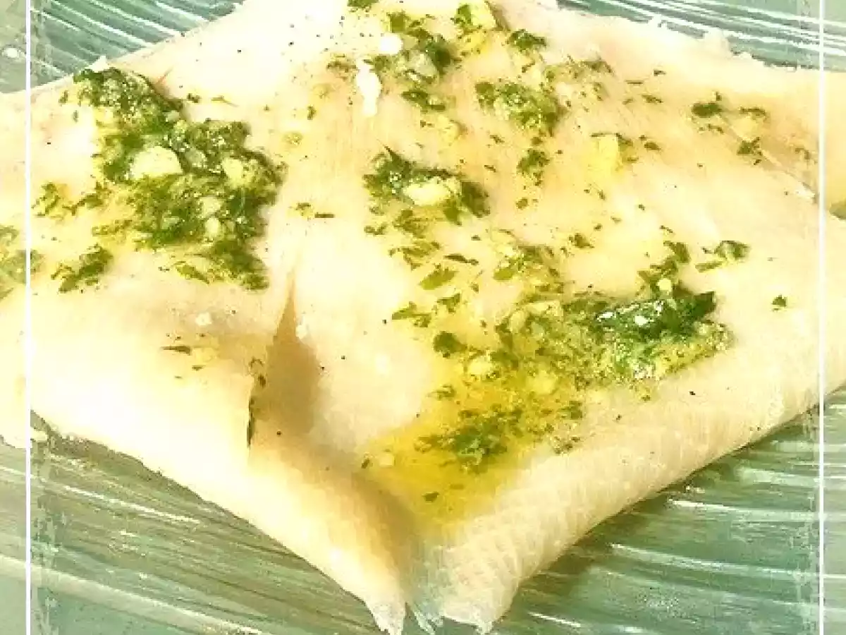 Ailes de raie vapeur aux herbes