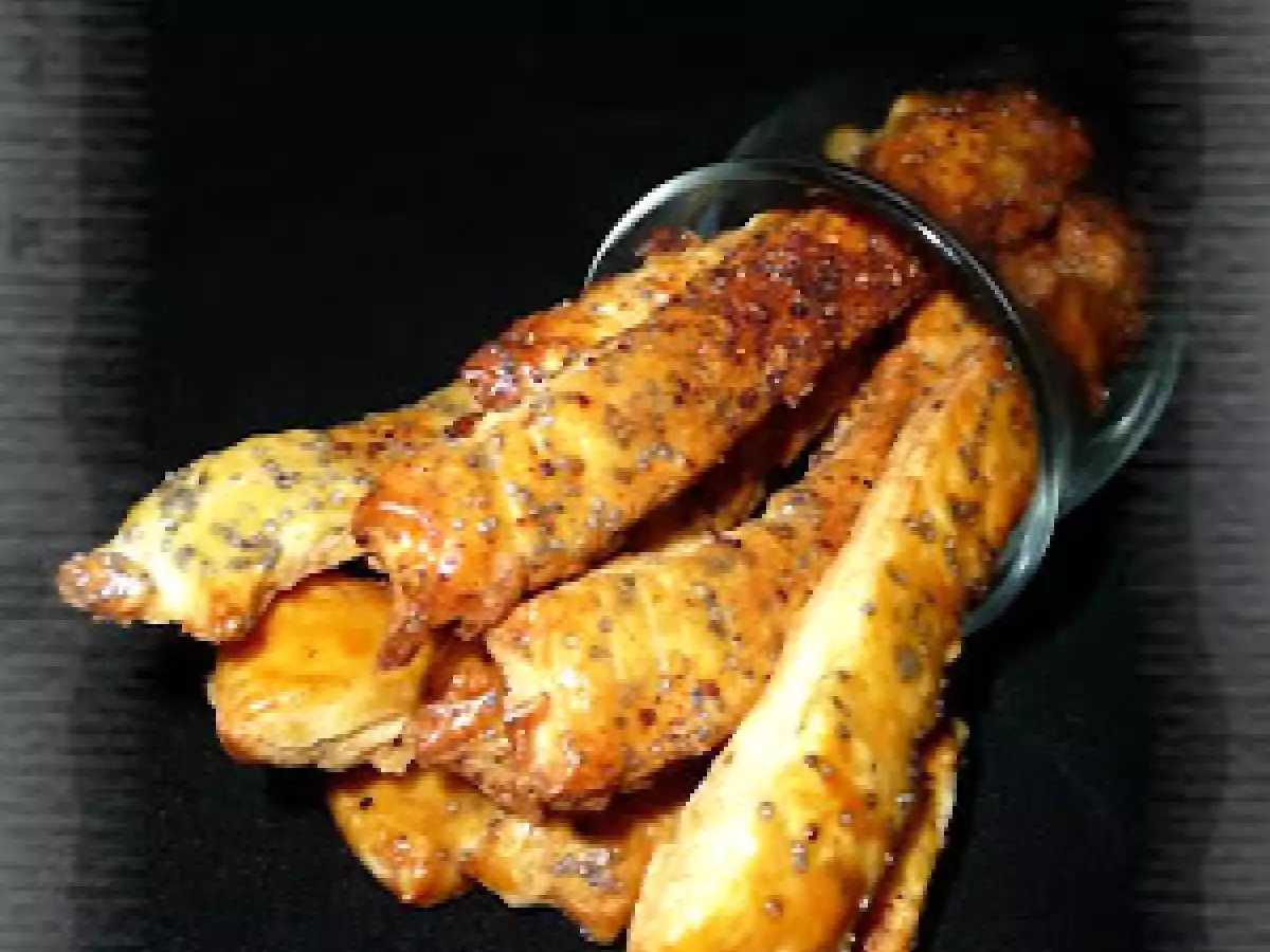 Allumettes au roquefort & au pavot