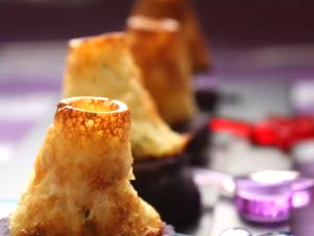 Amuse bouche coloré:duo de petites quiches et de pomme de terre vitelotte - photo 3