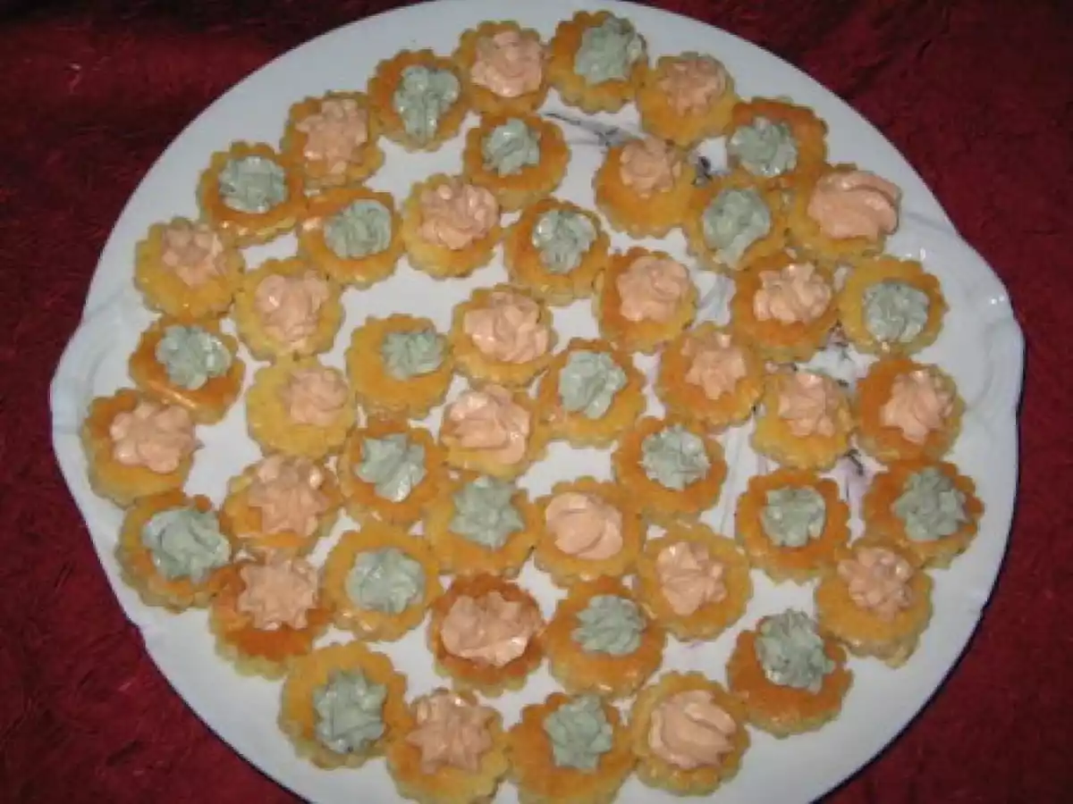 Amuse bouches au roquefort et au saumon