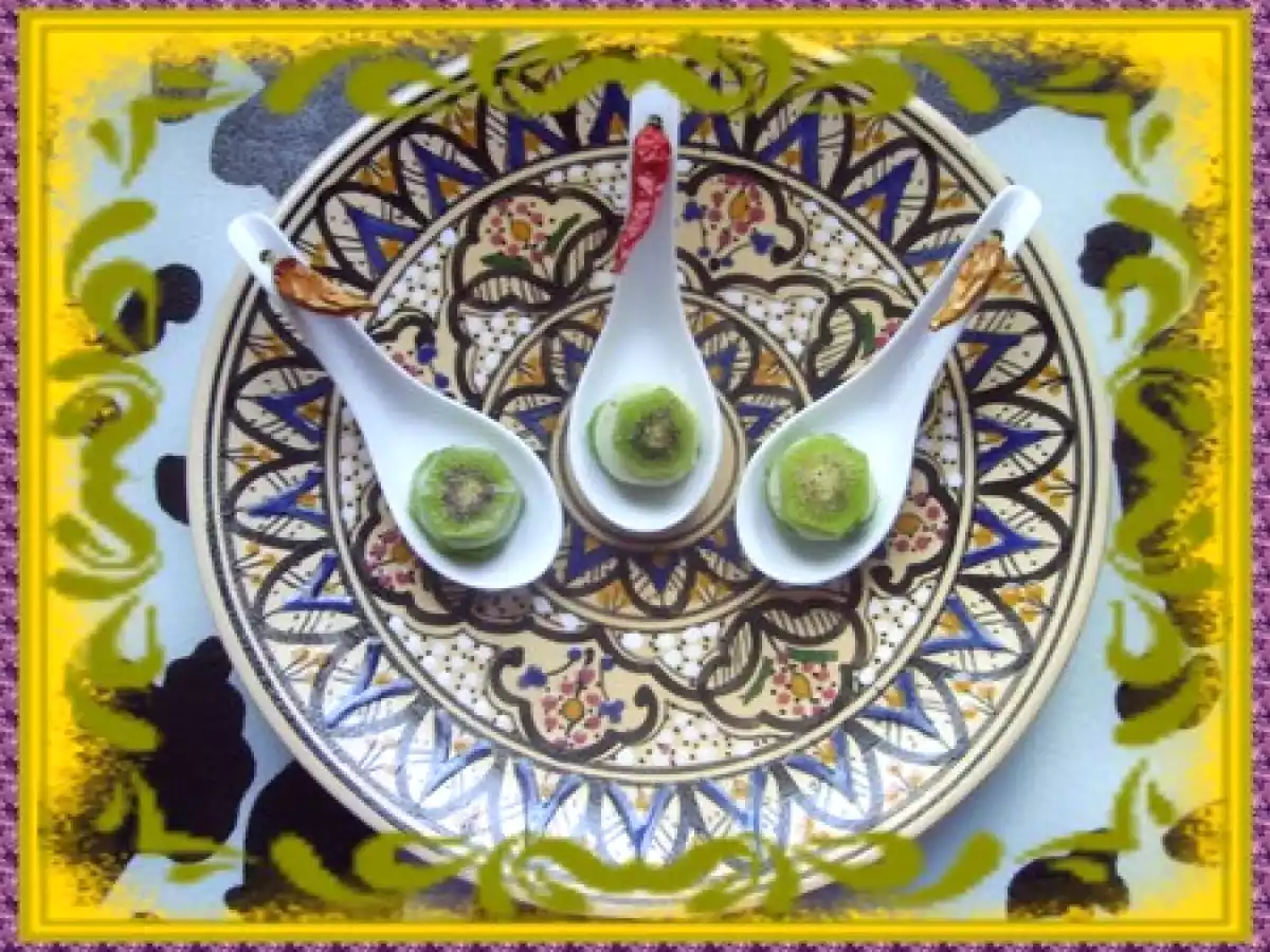 Amuse-Bouches Coeur de Palmier et Kiwi Pimentés