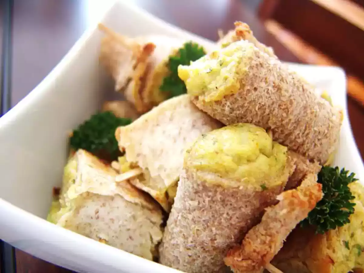 Amuses-bouche roulés au poulet et cari - photo 2