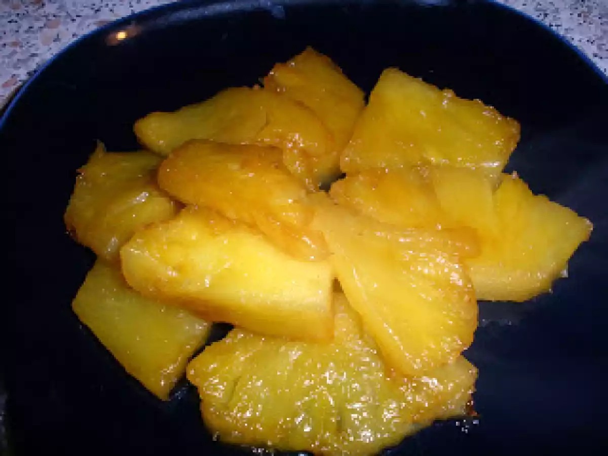 Ananas flambé au rhum