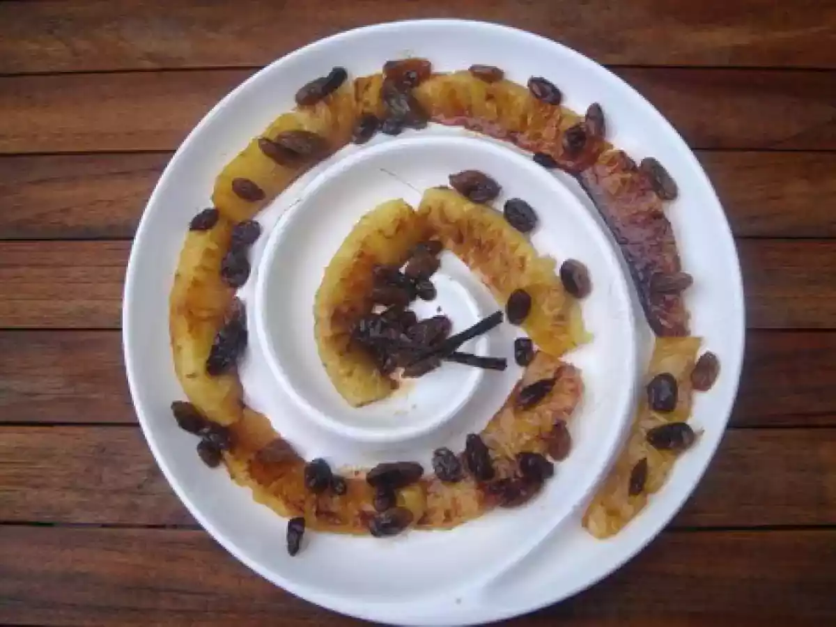 Ananas frais caramélisé, les enfants ont adoré - photo 2
