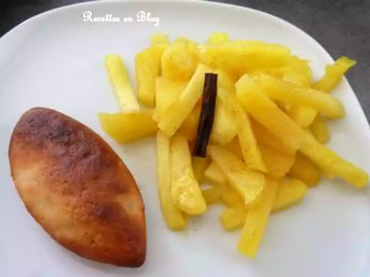 ANANAS POELE A LA VANILLE ET AU RHUM