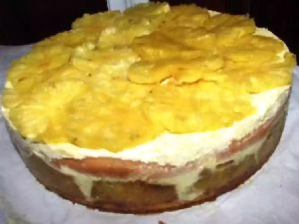 Ananasier ou gateau à l'ananas façon fraisier