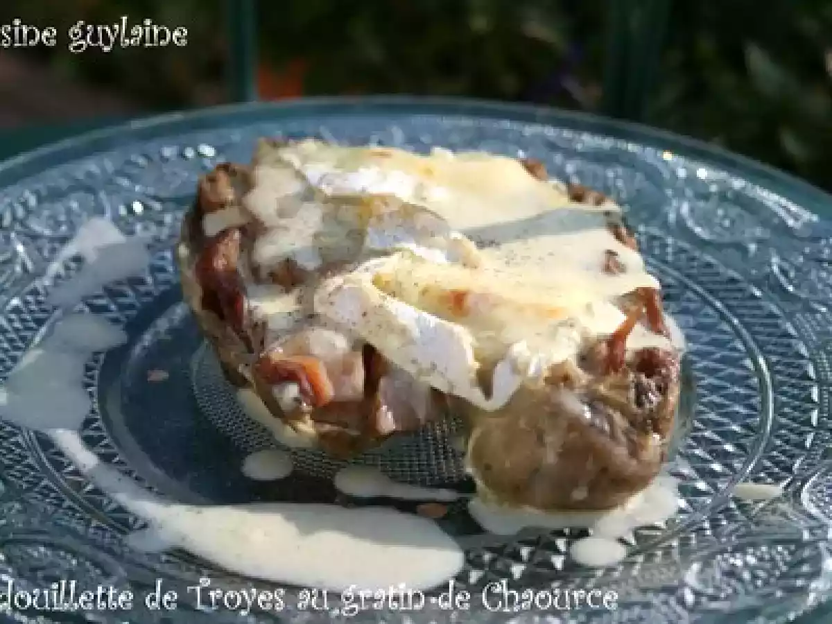 Andouillette de Troyes au gratin de Chaource - photo 4